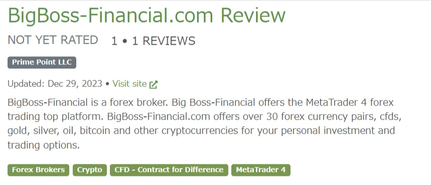 FPA（Forex Peace Army）のBigBossの評判・口コミ