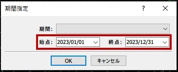 XMのMT4/MT5の期間指定