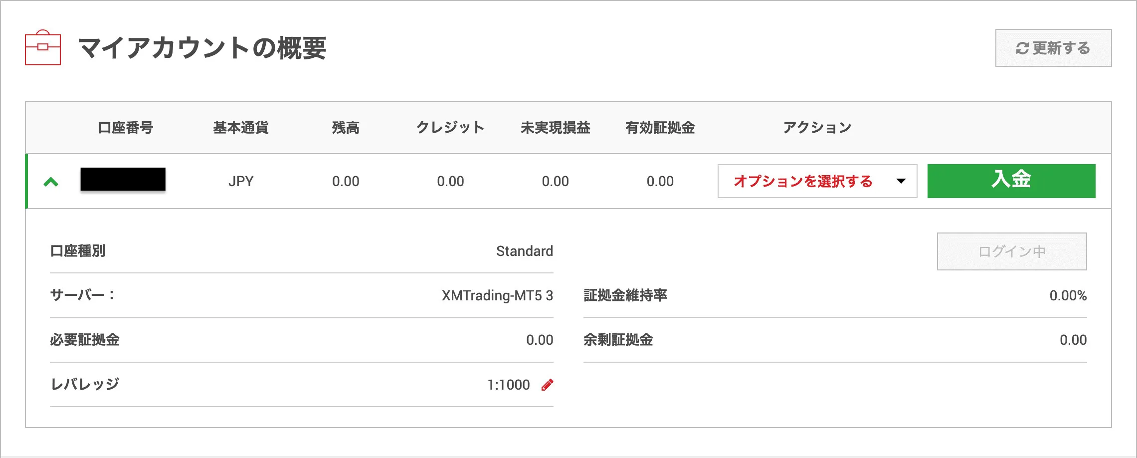 XMTradingの口座タイプを確認する方法