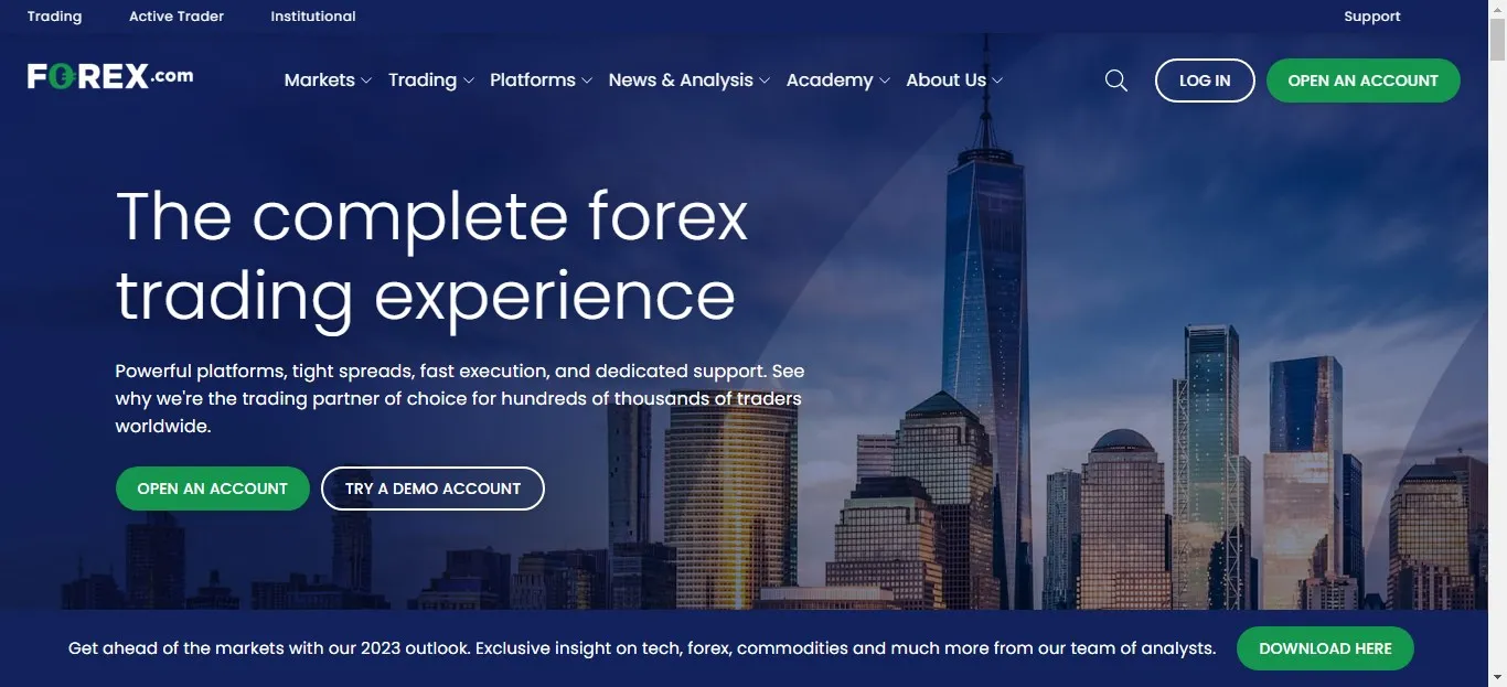 Forex.com USの基本情報