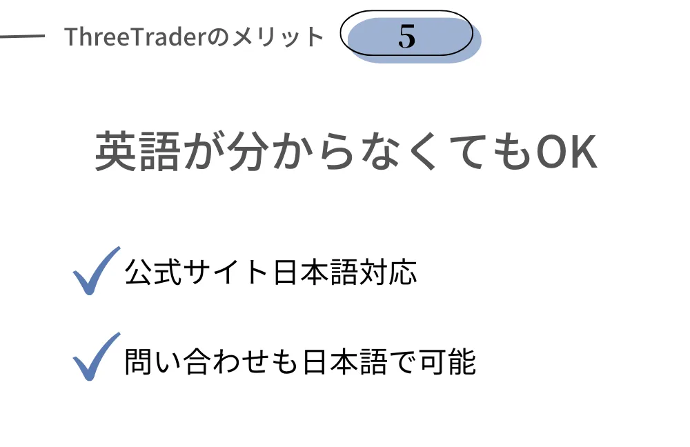 ThreeTraderの良い評判⑤日本語サポート完備