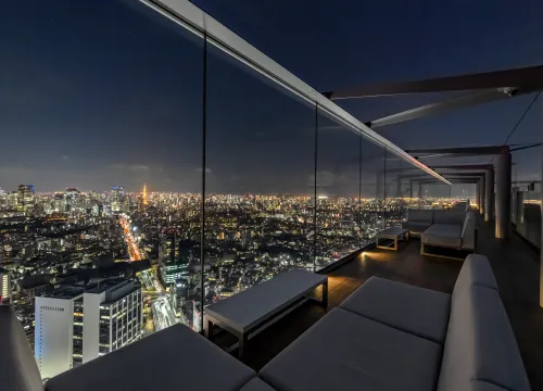 Interior of The Roof at Shibuya Sky