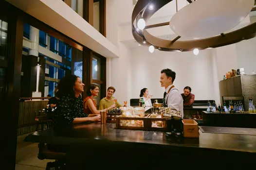 Interior of Rooftop Bar at Andaz Tokyo