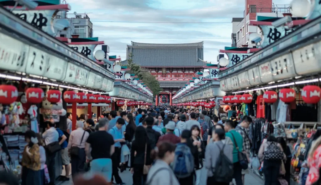 Nakamise Street in Asakusa